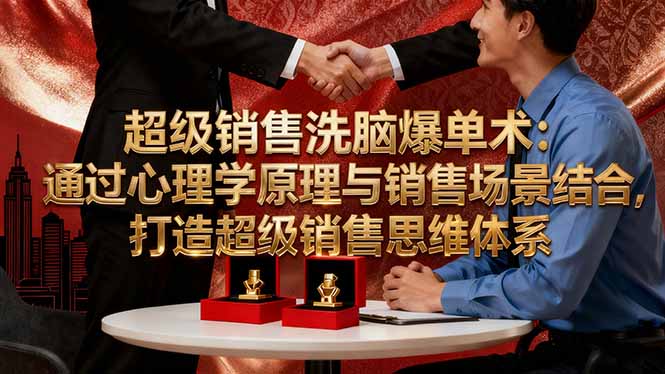 超级销售洗脑爆单术：通过心理学原理与销售场景结合,打造超级销售思维体系