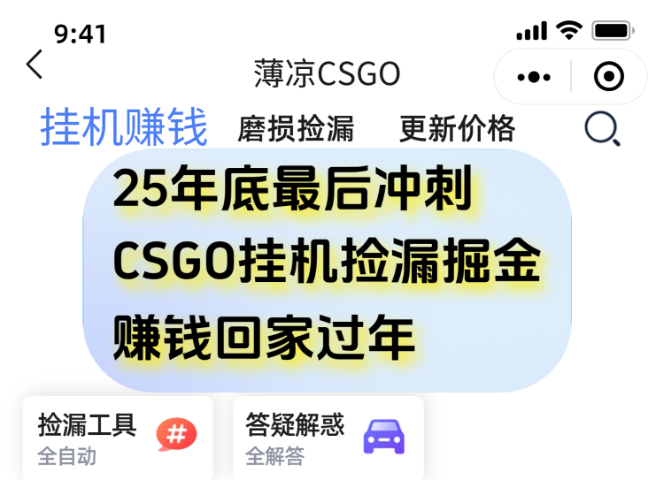 图片[1]-用CSGO游戏挂机捡漏掘金赚钱掘金，一部手机轻松日入500+-白蛇网赚