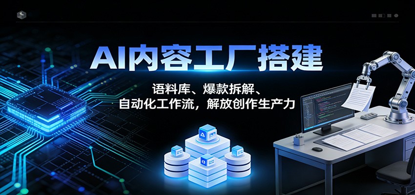 图片[1]-AI内容工厂搭建：语料库、爆款拆解、自动化工作流，解放创作生产力-白蛇网赚