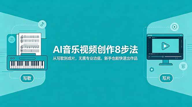 (18340期)AI音乐视频创作8步法:从写歌到成片,无需专业功底,新手也能快速出作品 (18340期)AI音乐视频创作8步法:从写歌到成片,无需专业功底,新手也能快速出作品