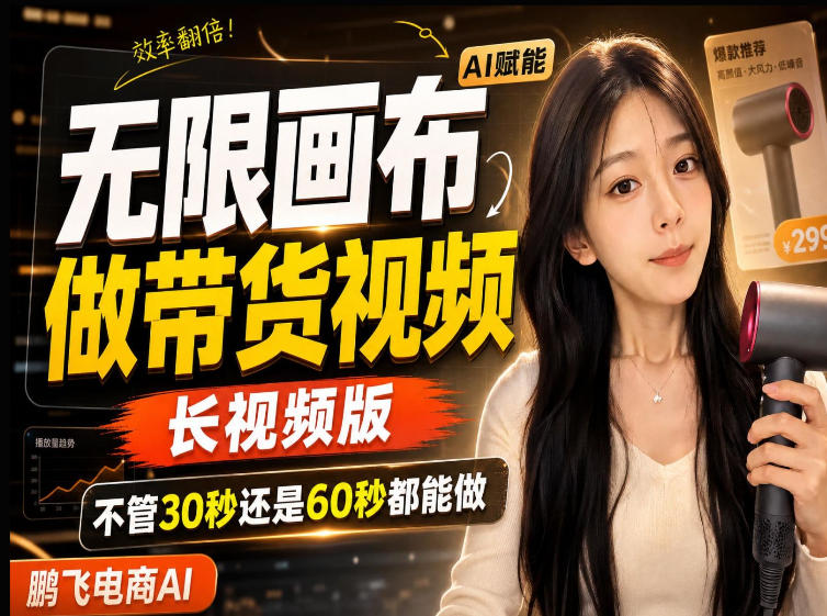 【保姆级教程】无限画布搭建长带货视频,拼接不翻车全程一致,小白跟着步骤也能上手 【保姆级教程】无限画布搭建长带货视频,拼接不翻车全程一致,小白跟着步骤也能上手