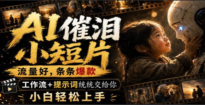 AI催泪小短片,流量好,条条爆款,工作流+提示词统统交给你,小白轻松上手 AI催泪小短片,流量好,条条爆款,工作流+提示词统统交给你,小白轻松上手