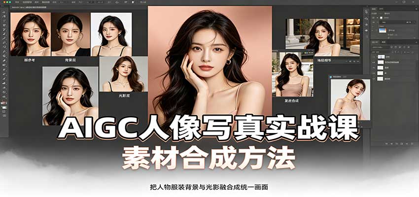 AIGC人像写真实战课:软件平台部署筹备,素材合成方法,多题材写真案例 AIGC人像写真实战课:软件平台部署筹备,素材合成方法,多题材写真案例
