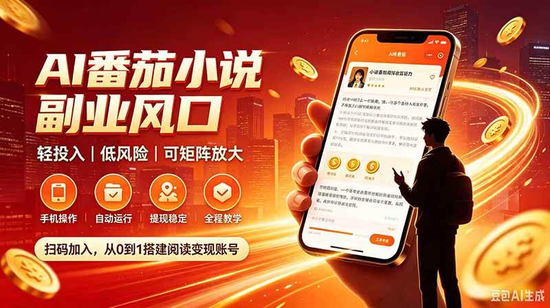 (20277期)AI番茄全自动挂机|24小时躺赚副业,轻投入|低风险|可矩阵放大 (20277期)AI番茄全自动挂机|24小时躺赚副业,轻投入|低风险|可矩阵放大