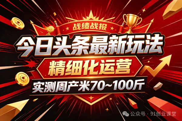今日头条最新玩法,精细化运营,躺米,实测周产米 70~100 斤,兔米橡木,全新躺.zhuan模式 今日头条最新玩法,精细化运营,躺米,实测周产米 70~100 斤,兔米橡木,全新躺.zhuan模式