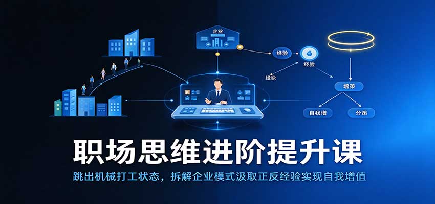 职场思维进阶提升:跳出机械打工状态,拆解企业模式汲取正反经验实现自我增值 职场思维进阶提升:跳出机械打工状态,拆解企业模式汲取正反经验实现自我增值