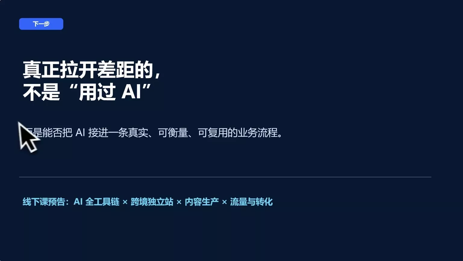 AI跨境独立站运营与投流体系